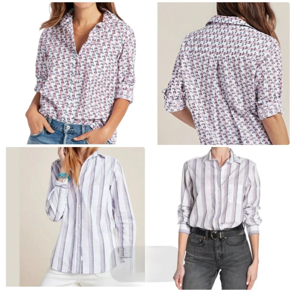 Grayson The Hero Cotton Button Down Shirt Bundle Striped & Bicycle Print Sz 3 M